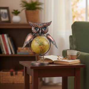 Decorative Owl Globe Showpiece