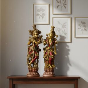 Radha Krishna Statue Set